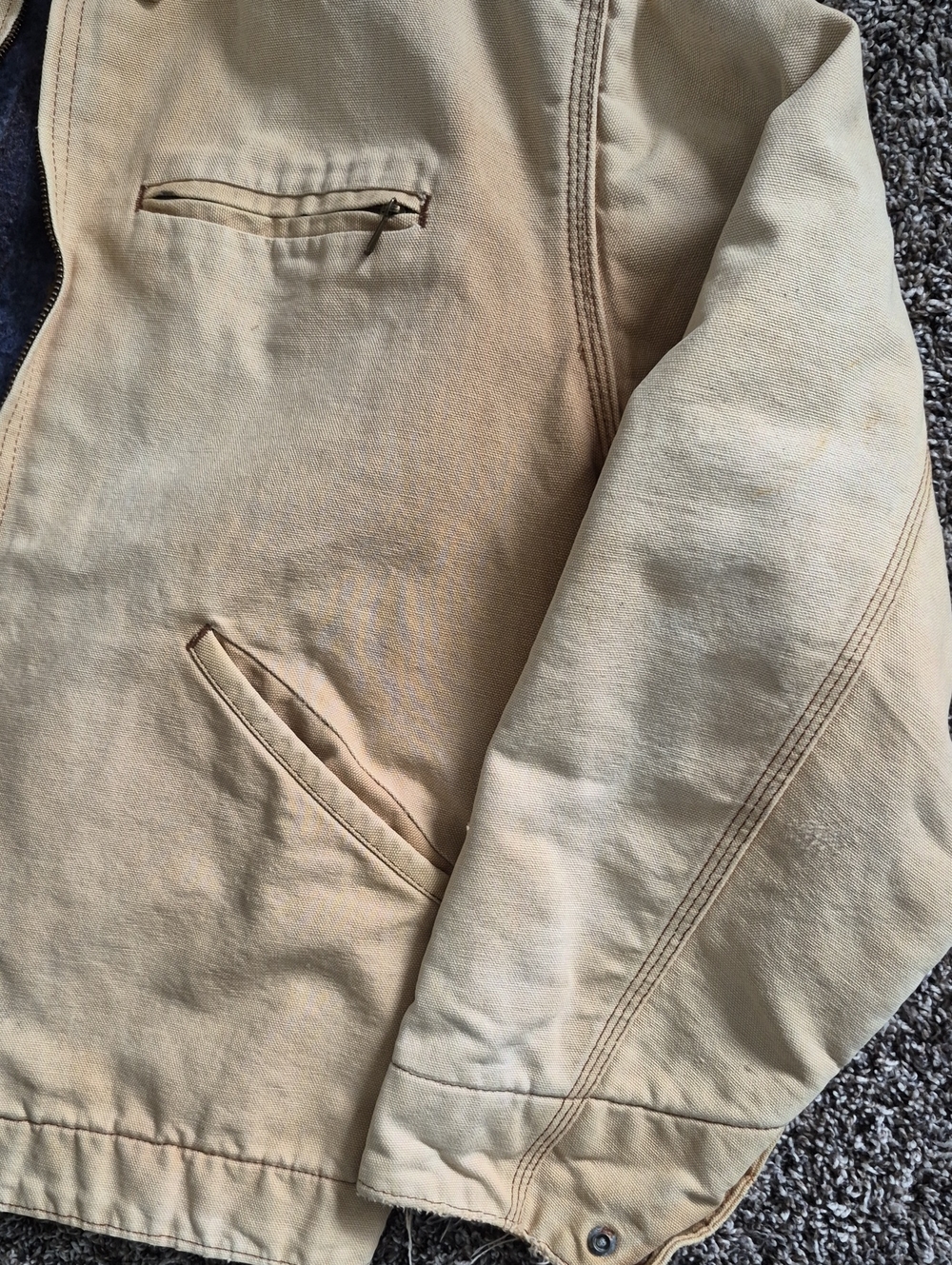 Vintage Carhartt Tan Detroit Jacket - Picture 5 of 15